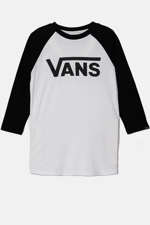Vans Longsleeve bawełniany dziecięcy CLASSIC RAGLAN kolor wzorzysty VN0003P3BLK1