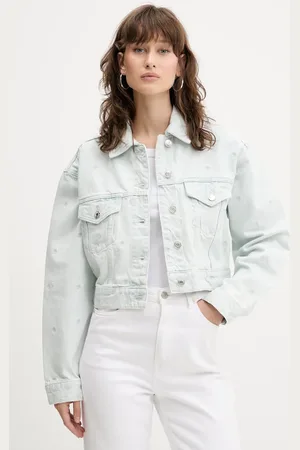 HUGO BOSS Kurtka jeansowa kolor przejściowa 50538913