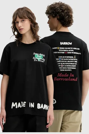 BARROW T-shirt bawełniany kolor z nadrukiem S5BWUATH060