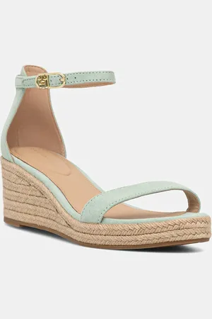 Tommy Hilfiger Sandały zamszowe SUEDE ANKLE MID WEDGE ESPADRILLE kolor FW0FW08479