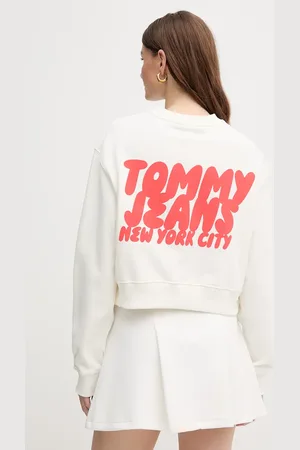 Tommy Hilfiger Bluza bawełniana damska kolor z nadrukiem DW0DW21345