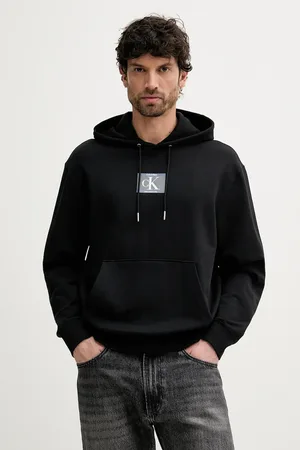 Calvin Klein Bluza męska kolor z kapturem z nadrukiem LV04RC286G