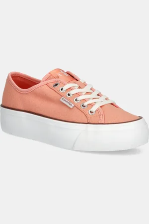 Calvin Klein Tenisówki VULC FLATFORM CTN LOGO TAG kolor YW0YW01838