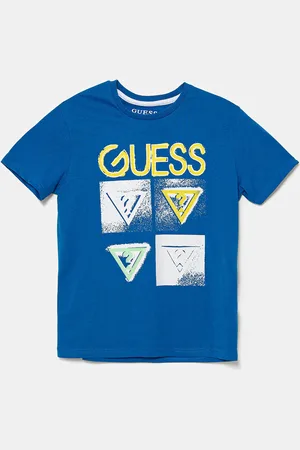 Guess T-shirt bawełniany dziecięcy kolor wzorzysty L5GI13 K8HM4