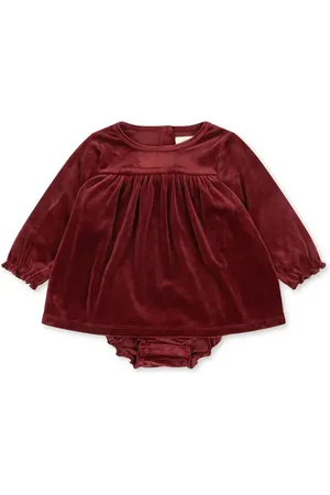 Konges Sløjd Sukienka niemowlęca JINGLE ROMPER DRESS GRS kolor mini rozkloszowana KS101998
