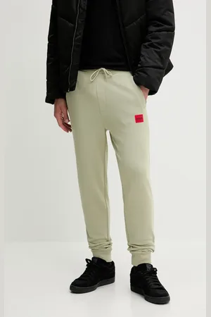 HUGO BOSS Spodnie dresowe bawełniane kolor melanżowe 50447963