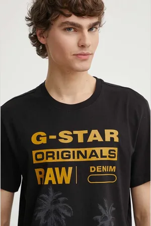 G-Star T-shirt bawełniany męski kolor z nadrukiem D24681-336