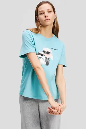 Karl Lagerfeld T-shirt bawełniany damski kolor A3W17077