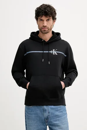 Calvin Klein Bluza męska kolor z kapturem z nadrukiem LV04RC289G