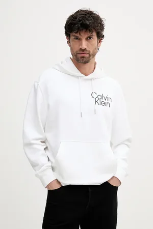 Calvin Klein Bluza męska kolor z kapturem z nadrukiem LV04RC288G