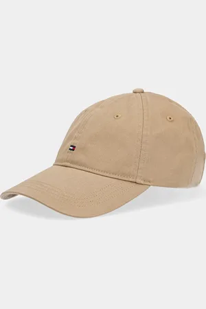Tommy Hilfiger Czapka z daszkiem bawełniana kolor gładka AW0AW17632