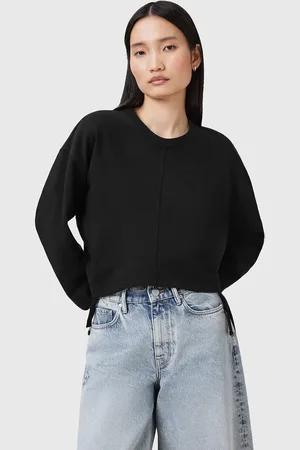 AllSaints Bluza bawełniana MIRA damska kolor gładka W214JC