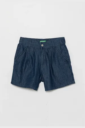 Benetton Szorty bawełniane dziecięce kolor gładkie 4DHJC903T