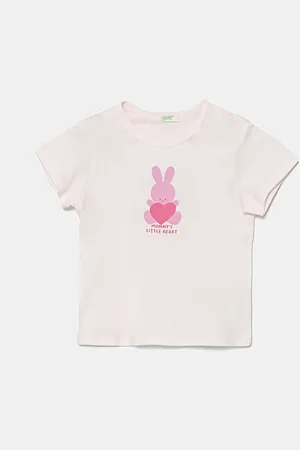 Benetton T-shirt bawełniany niemowlęcy kolor 3I1XA1067