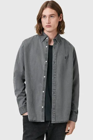 AllSaints Koszula BODHI męska kolor relaxed z kołnierzykiem klasycznym M090SC