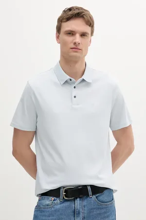 Calvin Klein Polo bawełniane męski kolor gładki LV04LB276G