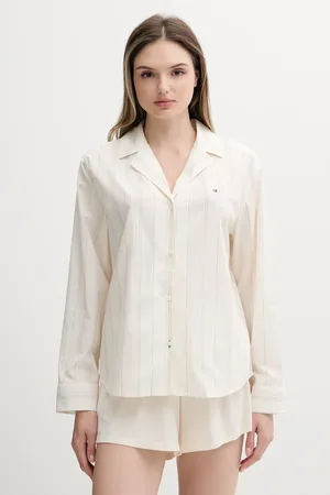 Tommy Hilfiger Koszula piżamowa bawełniana kolor bawełniana UW0UW05764