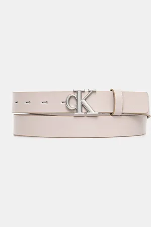 Calvin Klein Pasek skórzany damski kolor LV04K7017G