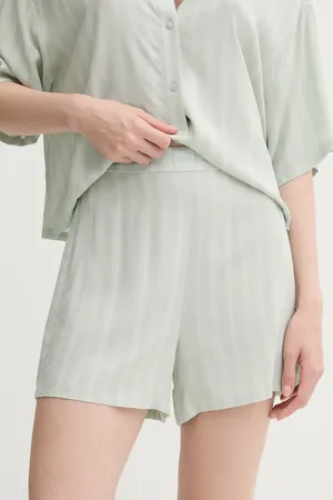Calvin Klein Szorty piżamowe damskie kolor niebieski 000QS7258E