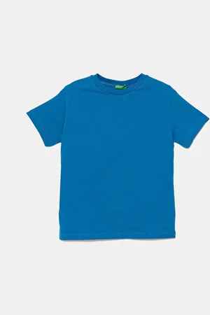 Benetton T-shirt bawełniany dziecięcy kolor z nadrukiem 3I1XC10P7