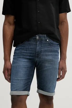 Karl Lagerfeld Szorty jeansowe męskie kolor 552833.265820