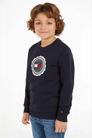 Tommy Hilfiger Bluza bawełniana dziecięca kolor z nadrukiem KB0KB09052