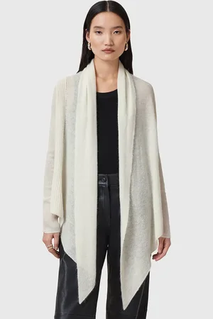 AllSaints Kardigan z domieszką wełny HARPER damski kolor lekki W052KC