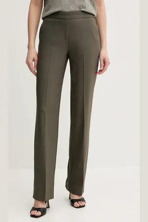 Morgan Spodnie PLODI.F damskie kolor dopasowane medium waist PLODI.F