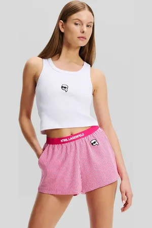 Karl Lagerfeld Top piżamowy bawełniany damska kolor bawełniana A2W45008