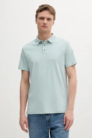 Calvin Klein Polo bawełniane męski kolor gładki LV04LB276G