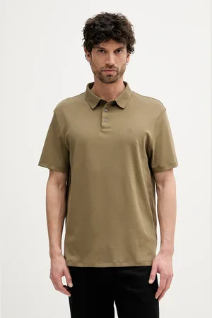Calvin Klein Polo bawełniane męski kolor gładki LV04LB276G
