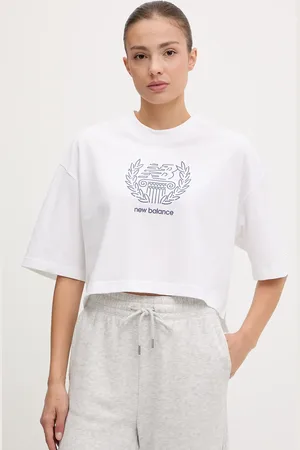 New Balance T-shirt bawełniany damski kolor WT51935WT