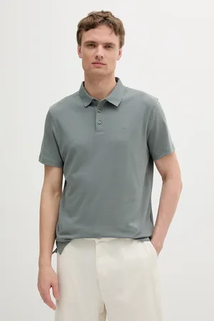Calvin Klein Polo bawełniane męski kolor gładki LV04LB276G