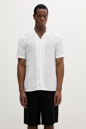 Calvin Klein Koszula lniana męska kolor regular K10K114197