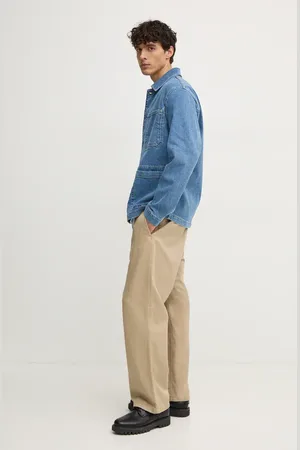 Benetton Kurtka jeansowa męska kolor przejściowa oversize 2KD6UN05G