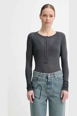 Zadig & Voltaire Longsleeve bawełniany kolor JWTS02690