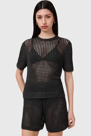 AllSaints Bluzka PALOMA damska kolor gładka W045KC