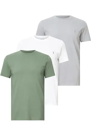 AllSaints T-shirt bawełniany TONIC 3-pack męski kolor gładki M029JB