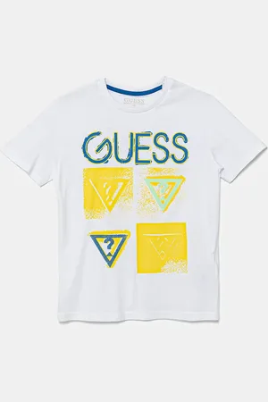 Guess T-shirt bawełniany dziecięcy kolor wzorzysty L5GI13 K8HM4