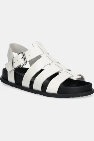 Tommy Hilfiger Sandały skórzane TJW FISHERMAN PATENT SANDAL damskie kolor EN0EN02874