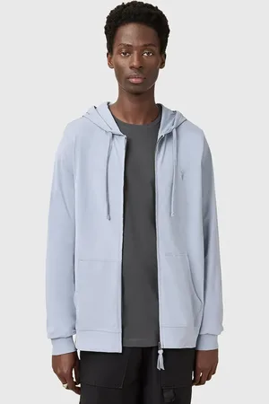 AllSaints Bluza bawełniana BRACE męska kolor z kapturem gładka M032JB