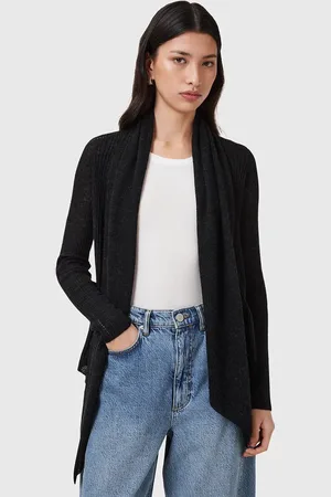AllSaints Kardigan z domieszką wełny HARPER damski kolor lekki W052KC