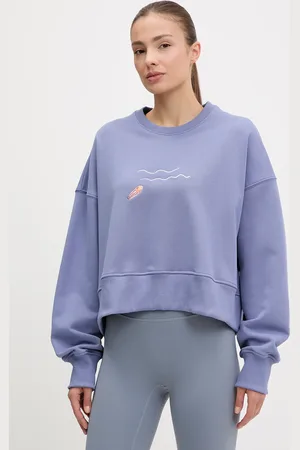 JOY in me Bluza dresowa Wave kolor gładka Wave