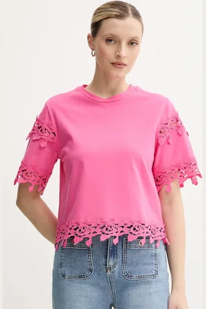 Morgan T-shirt bawełniany DFUTUR damski kolor DFUTUR