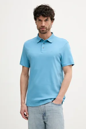 Calvin Klein Polo bawełniane męski kolor gładki LV04LB276G