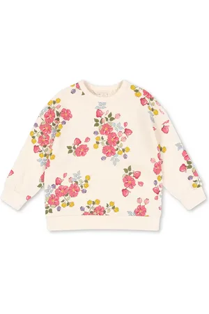 Konges Sløjd Bluza bawełniana dziecięca LOUPY LOU SWEAT SHIRT GOTS kolor wzorzysta KS102706