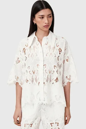 AllSaints Koszula CHARLI damska kolor relaxed z kołnierzykiem klasycznym W098PC