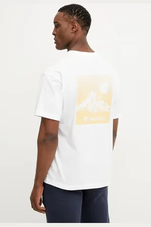 Columbia T-shirt bawełniany Black Butte męski kolor z nadrukiem 2071701