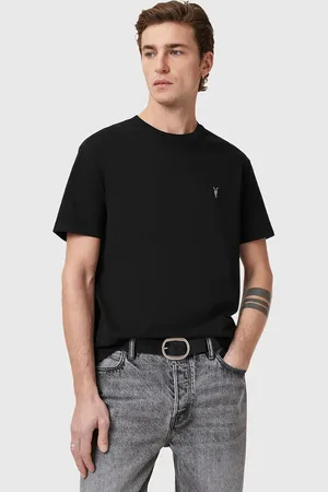 AllSaints T-shirt bawełniany DEXTER męski kolor gładki M005JD