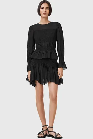 AllSaints Spódnica PAMELA kolor mini rozkloszowana W039RC